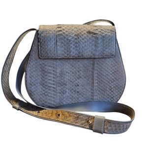 Vintage Donna Karan New York Snakeskin Structured Crossbody Bag EXCELLENT COND!